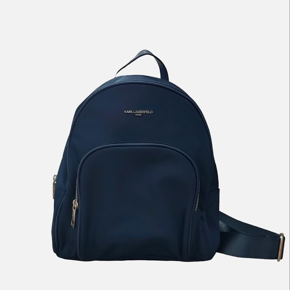 Karl Lagerfeld Handbags - Karl Lagerfeld Navy Nylon Backpack